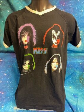KISS Catalogue 2000 Black Graphic Band Tee